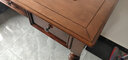 卡万利（KAWANLI） 美式书桌椅 实木书桌书柜组合乡村简约电脑桌台式家用写字台全实木 【全实木白蜡木1.4米书桌）胡桃色 实拍图