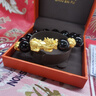 周百福黄金貔貅手链男转运珠手串足金男士皮丘父亲节礼物送男友老公爸爸 约4.85g貔貅金珠+14MM玛瑙 实拍图