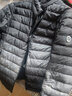 雪中飞【反季清仓】秋冬新款时尚休闲百搭潮流情侣渐变色短款羽绒服 黑色 180/96A 实拍图