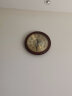 凯恩斯（KAIENSI） 大厅欧式挂表美式圆形家用实木创意钟表时钟挂钟客厅装饰大号 6010橡木色数字盘【30厘米】 实拍图