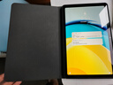 毕亚兹 适用2023款华为MatePad SE 10.4英寸保护壳 全包翻盖防摔耐磨防刮电镀印花鹿图保护套 PB410-灰色 实拍图