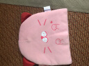 贝娜茜 婴儿帽子春秋冬季新生儿胎帽纯棉男女薄款宝宝帽套头 加棉款-粉色套装 0-12个月 实拍图