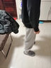 有志者（UZIS） 运动卫裤男秋冬加绒长裤束脚训练美式宽松休闲篮球裤子[切割2.0] 【针织直筒】黑 2XL 实拍图
