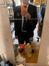 左斯客面试正装男休闲西装男套装伴郎新郎结婚服黑色职业春秋外套潮男 黑色(西服+西裤+衬衫)领带 2XL 实拍图