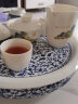 金镶玉功夫茶具整套装盖碗茶杯家用简约礼品盒陶瓷羊脂玉白瓷 千里江山 实拍图