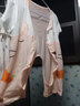 缤丽猫 婴儿连体衣夏季宝宝新生儿衣服纯棉短袖哈衣爬服空调服薄款夏装 短袖连体衣-拼接粉色 80cm 实拍图