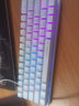 e元素 Z-11机械键盘 小型61键热插拔双色拼色键盘 笔记本电脑办公便携发光键盘有线 全白63键三模RGB【茶轴】 实拍图