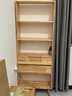 舒歌 实木书架书柜落地 现代简约易客厅书房多层储物收纳柜置物架  6层双抽屉 高1.8米 1个 实拍图