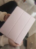 zoyu 老款iPad2/iPad4/iPad3保护套适用于苹果平板三折软壳防摔a1458/1395 粉色 实拍图