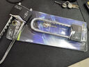 圣力迷你u型铜芯可伸缩挂锁柜门把手锁头老式大门锁防盗窗小锁子U型锁 CLP-350 黑色 实拍图