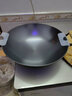 洽硕陆川铸铁生铁炒菜锅不粘锅炒锅无涂层少油烟大双耳圆底铁锅燃气灶 40cm加厚铸铁炒锅(无盖） 实拍图