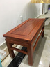 木果果木 红木家具非洲花梨（学名刺猬紫檀） 中式直腿马蹄足方凳 实木矮凳餐凳换鞋凳 茶几小板凳子 36cm高换鞋凳 实拍图