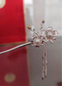 中国黄金（CHINA GOLD）古风盘发簪子梅花流苏步摇发饰七夕情人节礼物送女友老婆生日实用 梅花发簪【可刻字】 晒单实拍图