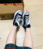 匡威（Converse）女鞋男鞋帆布鞋Run Star夏季新款高帮运动鞋厚底增高休闲鞋 166800C黑白厚底增高 经典百搭 35.5 实拍图