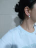 古耐S925银针耳环女2025年新款一周耳钉生日礼物女生高级感送女朋友 T199心中有你小众耳饰套装礼盒 实拍图