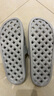 惠夫人浴室拖鞋男大码居家速干防滑日式静音洗澡漏水镂空夏季拖鞋男女款 麻花漏水 灰色 40-41码（适合39-40码穿） 实拍图