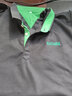 花花公子 夏天新款男士短袖带领子T恤棉质修身翻领polo打底衫商务休闲有领 黑色草绿领 XL 实拍图
