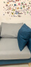 京居 沙发 北欧式沙发现代小户型客厅沙发布艺双人沙发椅 双人位 1.3米 蓝色 S121款 实拍图