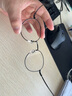 依视路（ESSILOR） 新款商务男镜架时尚潮流镜框女配依视路镜片近视定制眼镜 金属-全框-3216BK-黑色 镜框+依视路膜岩非球面1.56现片 实拍图