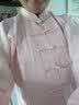 扬武源竹节麻太极服男女棉麻练功服春秋透气武术服晨练服新款太极拳服装 粉色【男女同款】 M 身高154-159体重105-120斤 实拍图