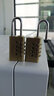 梅花锁 好锁好当家（BLOSSOM LOCK） 铜密码锁柜子行李箱包防盗抽屉防锈学生挂锁 铜20mm*4密码轮 实拍图