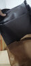 韦迪袋鼠男士单肩包男包斜挎包商务休闲包包韩版青年潮背包 棕色平纹+钱包 实拍图