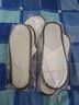 优艺菲一次性拖鞋可洗澡待客酒店宾馆旅行家用防滑均码拉毛布棉拖鞋 白帮咖色边 均码【5双装】 实拍图