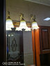 欧柏图 欧式镜前灯LED 浴室卫生间镜柜灯经典 化妆镜灯 复古个性J102 深色 3头LED款 晒单实拍图