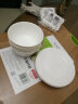 斯凯绨（Sky Top）陶瓷盘子骨碟吃碟酱菜碟家用餐具纯白6英寸平盘4件装 实拍图