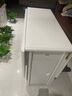 卡梵罗（KAFANLUO） 餐桌折叠餐桌椅组合全实木可折叠长方形饭桌简约小户型餐厅推荐 原白色【单个餐桌】130*90*75cm 实拍图