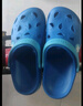 酷趣（Coqui）儿童洞洞鞋男童女童轻质排沙两穿休闲拖鞋大童星空蓝32-33 CQ8537 实拍图
