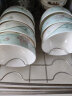 华光骨瓷碗套装十件套 釉中彩抗菌餐具套装 6寸面碗4.5米饭碗 10只碗 花语情丝 实拍图