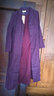 乱在江南亚麻休闲复古风衣女长款宽松系带春秋新款纯色文艺范外套 紫色 M 实拍图