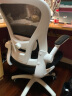 卡弗特人体工学椅电脑椅家用学习椅舒适久坐办公座椅升降转椅书桌椅子  豪华款-白框黑/旋转扶手-无头枕 实拍图