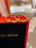 中国黄金（CHINA GOLD）黄金戒指男女足金莫比乌斯托帕石情侣对戒情人节生日礼物送男女友 【共渡爱河情侣对戒】约3.8g+品牌礼盒 实拍图