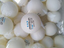 狄柏利（deeplin）40+新材料乒乓球3星级有缝球三星级比赛发球机训练用球耐打兵乓球 三星级 50只 -蓝标/白色 实拍图