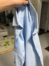 prenomen长袖衬衫男士商务正装修身免烫职业装结婚新郎伴郎白衬衣有加大码  TBC1-11 纯蓝色 39 实拍图