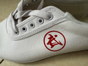 昙蓓漫太极鞋男女式武术鞋帆布鞋牛筋底练功鞋儿童训练轻便防滑晨练鞋子 白色【软牛皮-四季款】 43 男生正常鞋码 实拍图