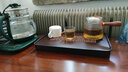 忆壶茶（YIHUTEA） 茶盘茶托家用沥水托盘小型现代小茶台仿乌金石简易蓄水台 千里江山茶盘 36.5*23.5*3.4cm 实拍图