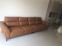 顾家家居（KUKA）现代轻奢真皮小户型头层牛皮沙发客厅家具1105 1227落日橙小四人位3.26m 实拍图