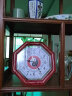 VICSTAR威时达八卦钟中式客厅家居办公店铺招财进宝太极时钟 1802红木色(直径26厘米） 实拍图