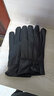 窦驰真皮手套男士冬季羊皮韩版男式加绒保暖 运动户外开车骑行手套 真皮男士单扣掌围23CM 实拍图