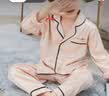 金布丁（JINBUDING）夏季儿童睡衣男童家居服套装适合3-14岁小男孩穿的夏装冰丝空调服 银色长袖套装 170 (身高155厘米左右) 实拍图