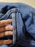 自由探戈高腰阔腿裤牛仔裤女2026秋季宽松直筒小个子显瘦拖地裤有加绒选 复古蓝(九分) S 实拍图