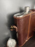 斯涅克高档酒壶316不锈钢钛钢纯钛随身真皮牛皮便携式户外装白酒 5斤316不锈钢+真皮壶套 2500ml 实拍图