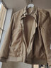 啄木鸟外套男士夹克春秋季新款商务休闲风工装茄克衫免烫抗皱立领上衣服 2110卡其 M (建议85-100斤) 实拍图