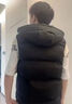贵人鸟男士秋冬季棉马甲外套男生纯色百搭连帽保暖外穿情侣男女同款 黑色 XL 实拍图