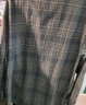 卡帝乐鳄鱼（CARTELO）长袖衬衫男春秋季休闲衬衣男士格子条纹打底衫男装衣服 灰色 XL 晒单实拍图
