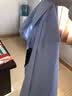 巴鲁特【DP免烫】男士衬衫男高级感商务白衬衣男款春秋纯棉长袖衬衫 【修身款】长袖方领蓝色 48 （170/92A） 实拍图