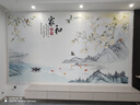 柏菲登定制3d立体电视背景墙壁布现代家和万事兴墙布客厅沙发装饰8d壁画 04款 【满分推荐】8D晶雕真丝布/平方 实拍图